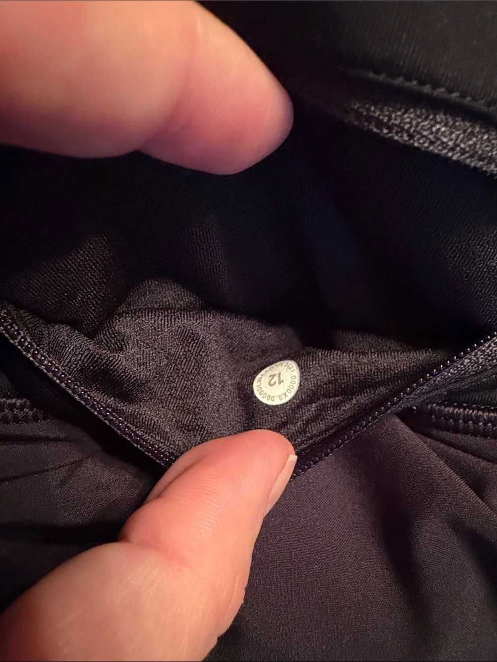 Lululemon Pace Rival Skort Skirt black 4 Way Stretch Size 12 leg pockets EUC